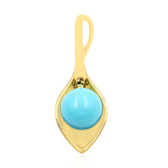 Colgante en plata con Turquesa bella durmiente (Anne Bever)