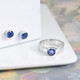 Anillo en plata con Fluorita de color cambiante