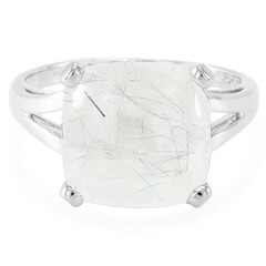 Anillo en plata con Cuarzo rutilado de Mutuca