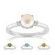Anillo en plata con Perla blanca Freshwater