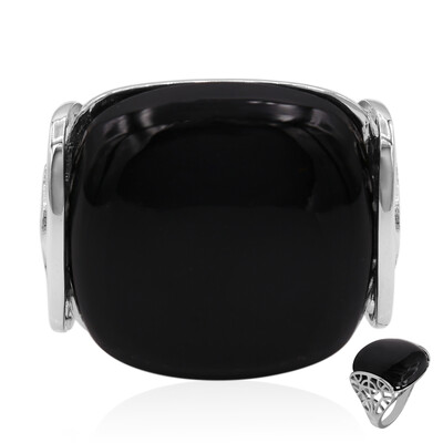 Anillo en plata con Ónix negro
