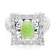 Anillo en plata con Crisoprasa imperial