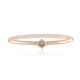 Anillo en oro con Diamante champán SI1