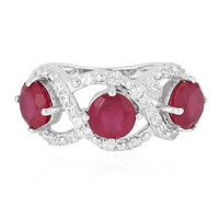 Anillo en plata con Rubí de Madagascar