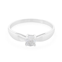 Anillo en plata con Piedra de Luna arcoíris