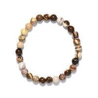 Brazalete con Jaspe rojo cebra