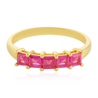 Anillo en plata con Zafiro rosa de Madagascar