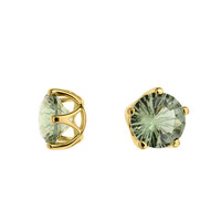 Colgante en oro con Amatista verde