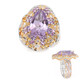Anillo en plata con Amatista Rosa de Francia (Gems en Vogue)