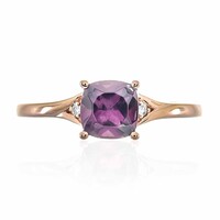 Anillo en oro con Rodolita