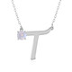 Collar en plata con Piedra de Luna arcoíris