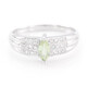 Anillo en plata con Turmalina cuprífera