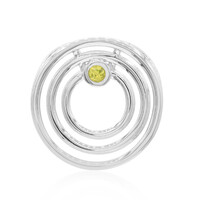 Colgante en plata con Zafiro amarillo