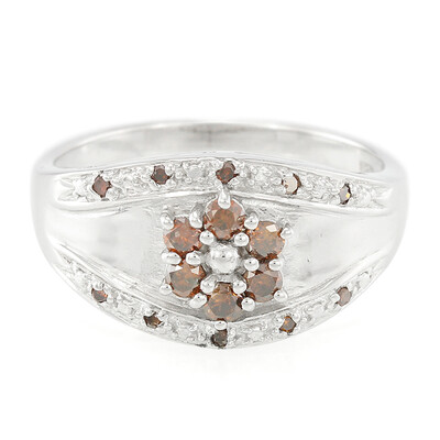 Anillo en plata con Diamante fantasía
