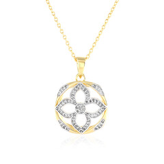 Collar en plata con Diamante chocolate I3