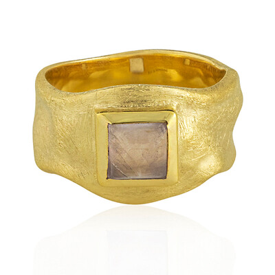 Anillo en plata con Cuarzo rosa (MONOSONO COLLECTION)