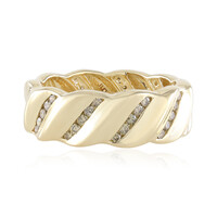 Anillo en oro con Diamante I3 champán (de Melo)