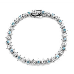Brazalete en plata con Zircón de Ratanak Kirí (Dallas Prince Designs)