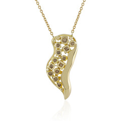 Collar en oro con Diamante champán I2 (de Melo)
