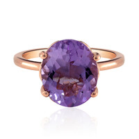 Anillo en plata con Amatista de Bolivia