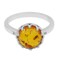 Anillo en plata con Ámbar