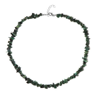 Collar en plata con Esmeralda de Brasil