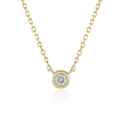 Collar en oro con Diamante FL (G) (de Melo)