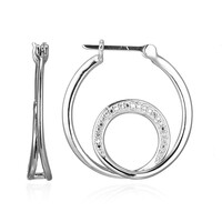 Pendientes en plata con Diamante I3 (I)