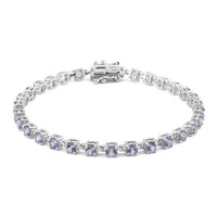 Brazalete en plata con Tanzanita