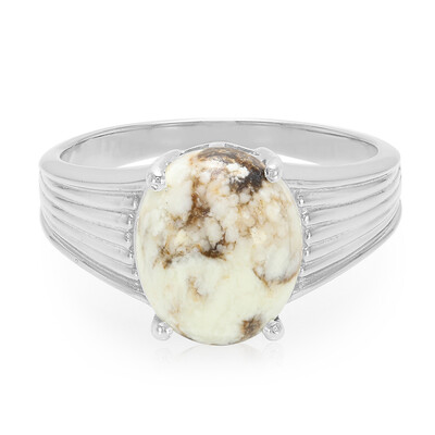Anillo de hombre en plata con Magnesita
