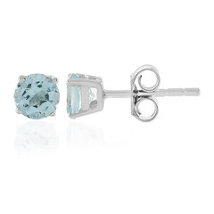 Pendientes en plata con Topacio azul cielo