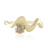 Anillo en oro con Diamante champán I2 (de Melo)