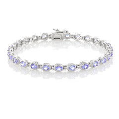Brazalete en plata con Tanzanita
