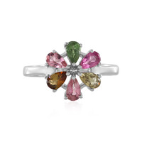 Anillo en plata con Turmalina