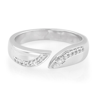 Anillo en plata con Zafiro blanco
