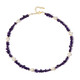 Collar en plata con Amatista de Zambia (Riya)