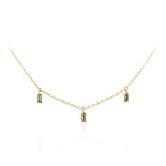 Collar en oro con Diamante champán SI2 (de Melo)