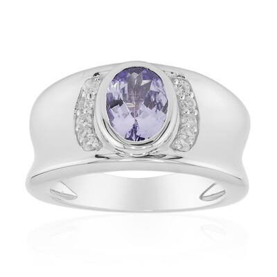 Anillo en plata con Tanzanita sin calentar (Remy Rotenier)