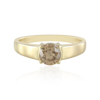 Anillo en oro con Diamante champán I2 (de Melo)
