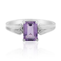 Anillo en plata con Amatista