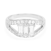 Anillo en plata con Zafiro blanco
