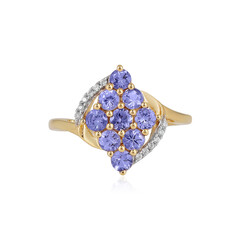 Anillo en plata con Tanzanita