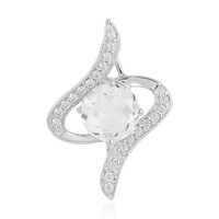 Colgante en plata con Cuarzo blanco