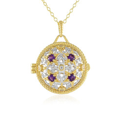 Collar en plata con Amatista (Gems en Vogue)