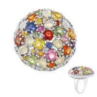 Anillo en plata con Zafiro