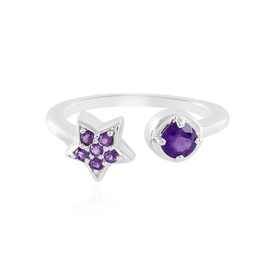 Anillo en plata con Amatista