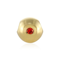 Colgante en plata con Zafiro naranja