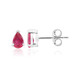 Pendientes en plata con Rubí de Bemainty