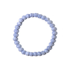 Brazalete con Ágata de lazo azul