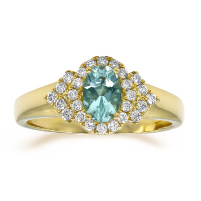 Anillo en oro con Turmalina Paraíba (CIRARI)